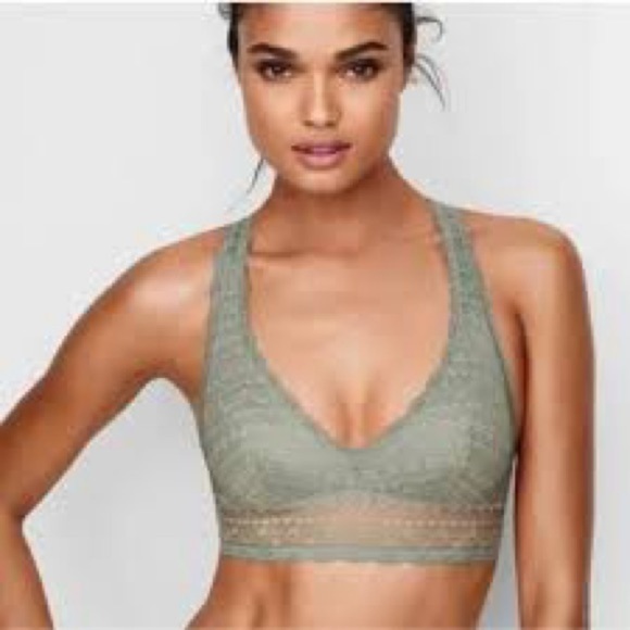 Victoria Secret Lace Bralette in Olive Green - Picture 1 of 9